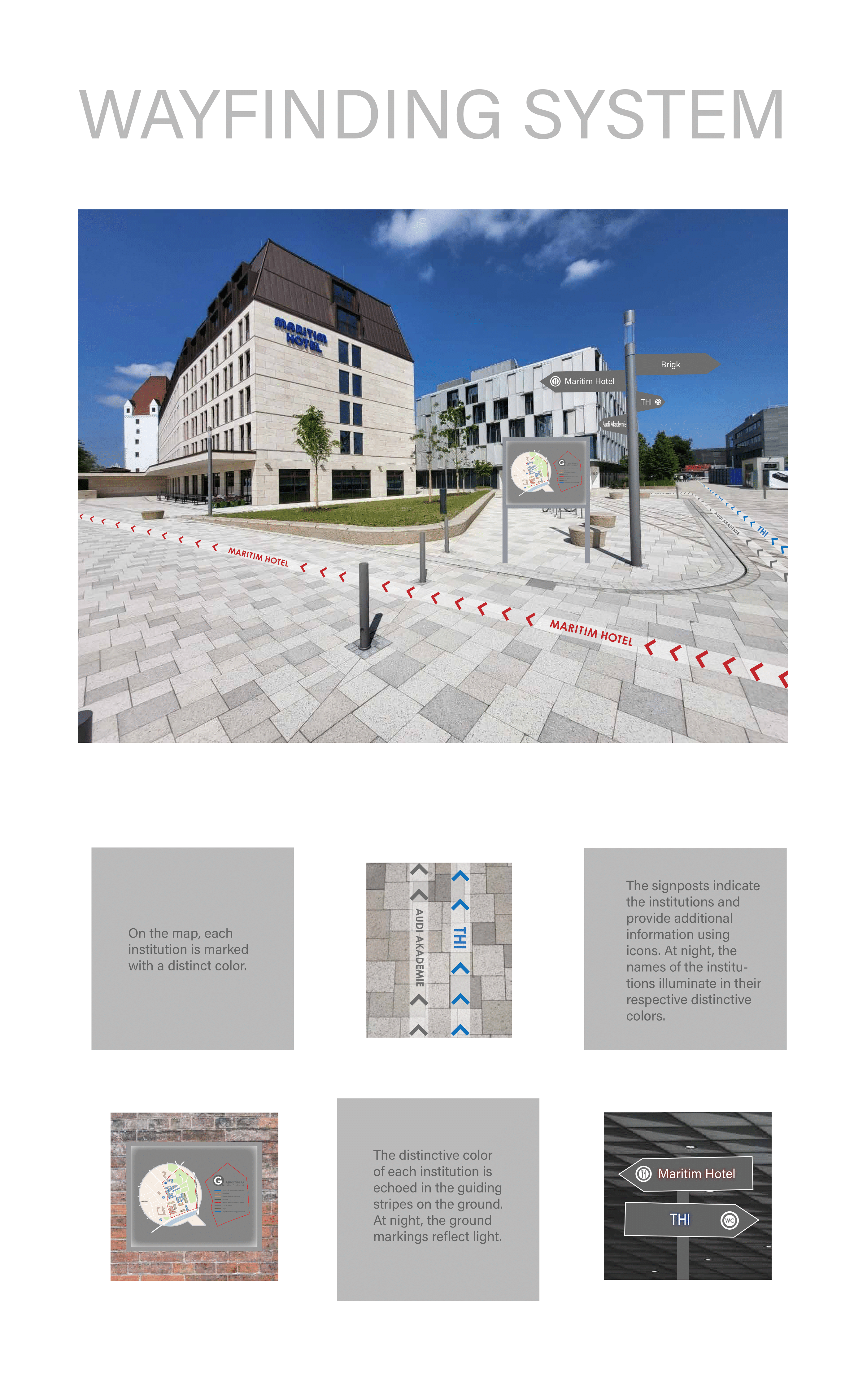 Quartier G Wayfinding System