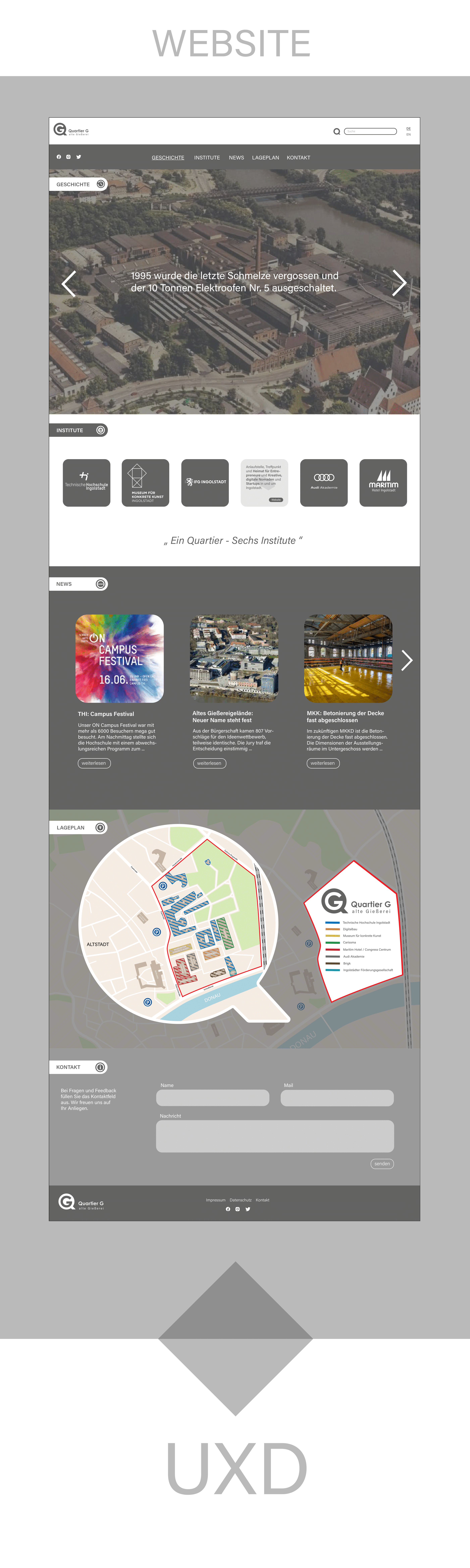 Quartier G Website Design